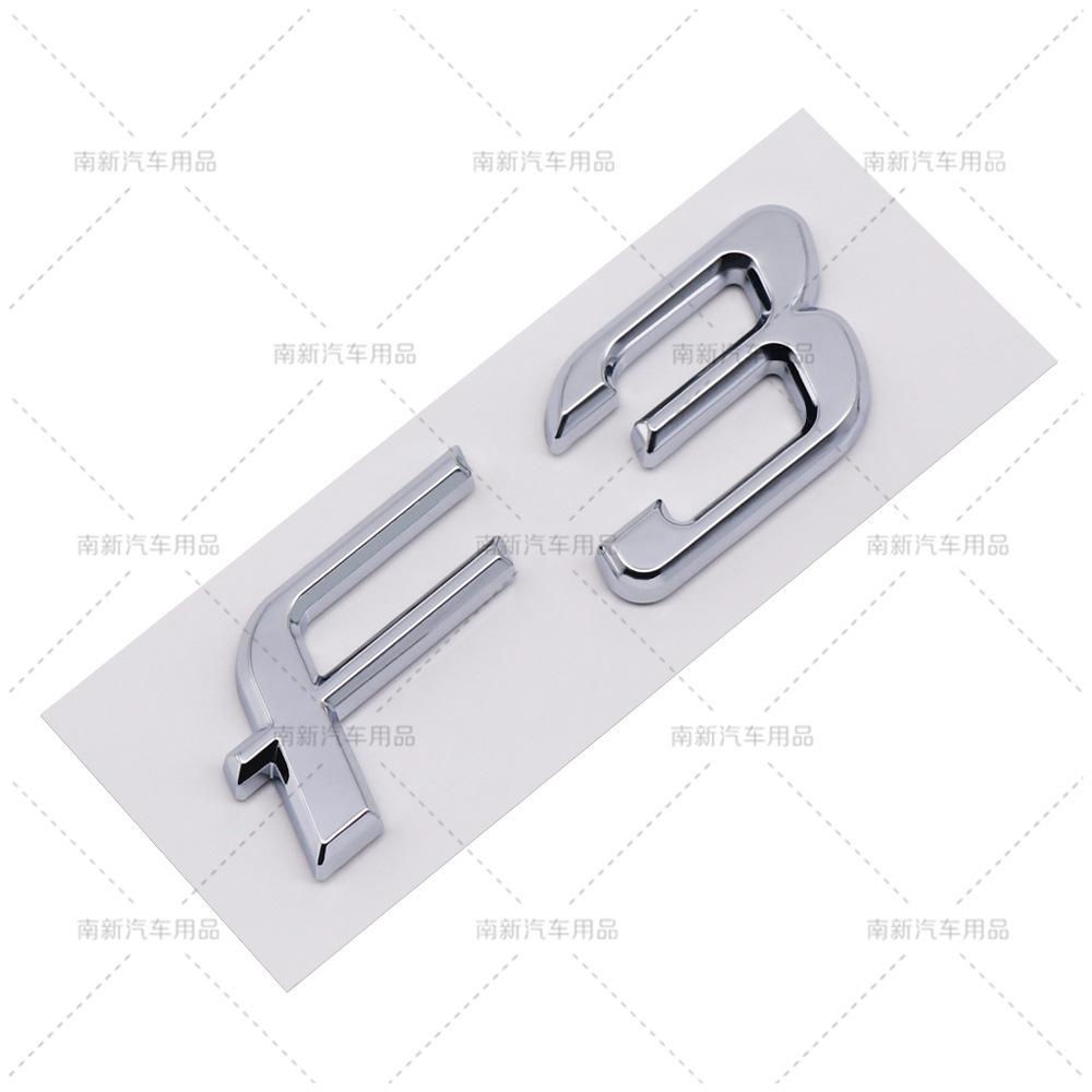 3D ABS Letter F Emblem Fit F3 Side Body Rear Trunk Personalized Modification Badge