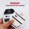 4Pcs Silicone Car Door Lock Protector Cover Anti-Collision Accessories For Mercedes-Benz GLC X253 X254 C-Class W205 W206 A-Class QQ8