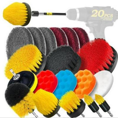 30-Piece Electric Drill Cleaning Brush Set for All-Purpose Polishing: Bathroom & Car