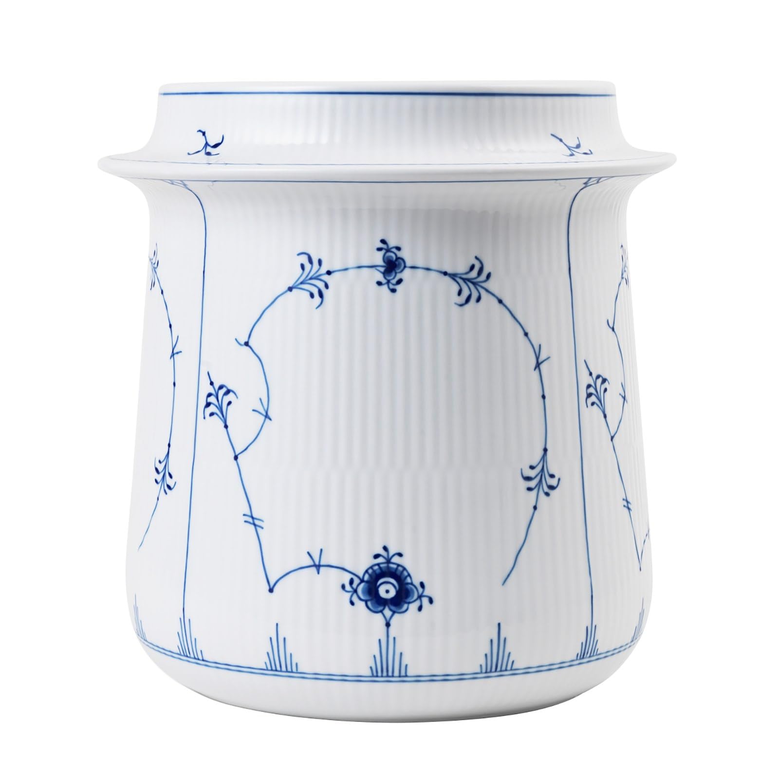 

[Officially Imported] Royal Copenhagen Blue Fluted Plain Wine Cooler, Perfect for Weddings and Gifts, 1073143