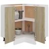 vidaXL Eckunterschrank Lyon Sonoma-Eiche 75,5x75,5x81,5 cm Holzwerkstoff