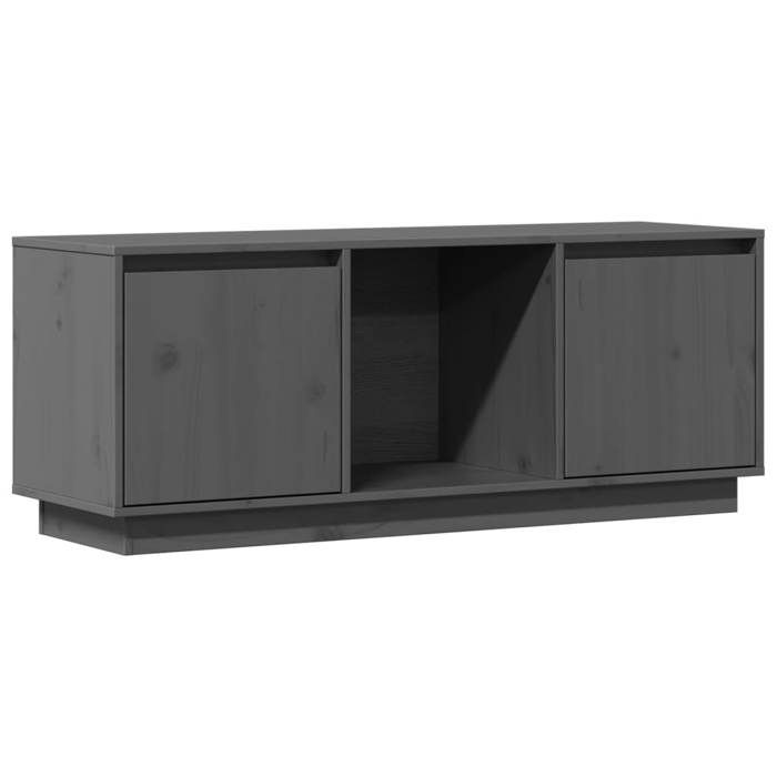 VidaXL TV Stand Grey 110.5x35x44 Cm Solid Pine Wood 814341