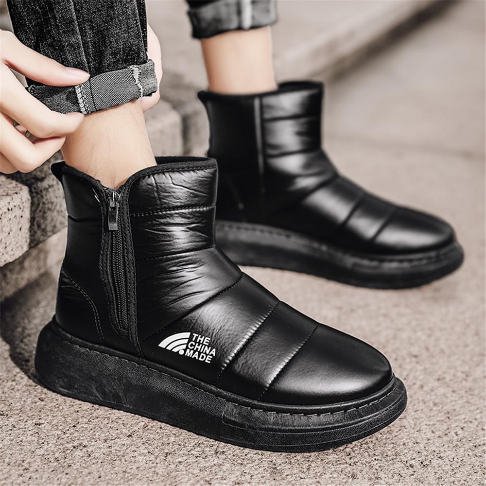 Buy Winter Men's Cootn Sneskers Waterproof Hightop Snow Boots Warm