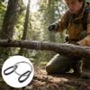 Outdoor Stainless Steel Ring Pull Wire Saw With 360 Degree Rotation For Camping And Survival