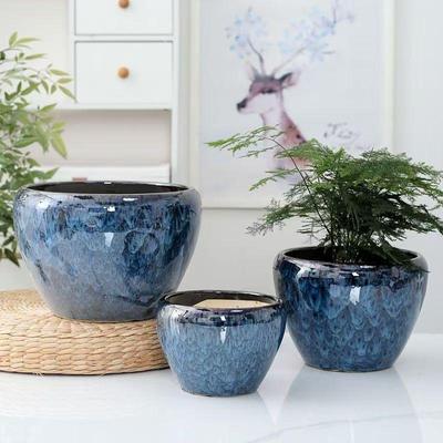 Nordic Style Extra Large Ceramic Flower Pot with Saucer for Indoor & Balcony – Special Offer