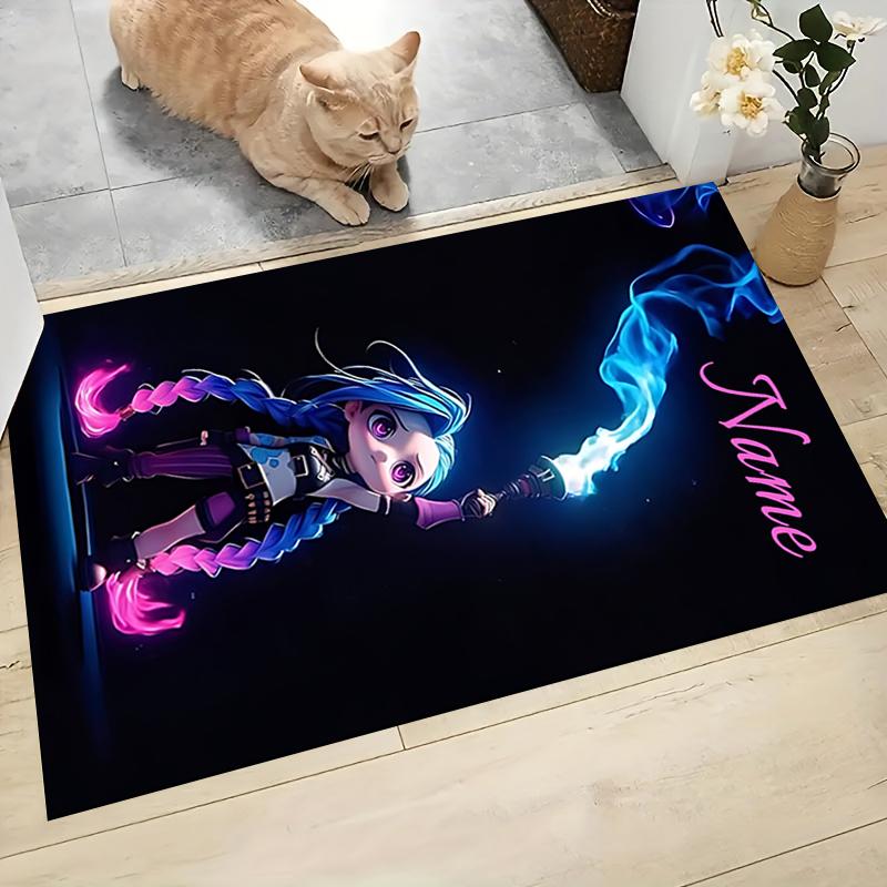 Custom Name BT21 Character Collection Carpet Rug Customizable Soft Washable Anti-Slip Home Living Room Sofa Mats Personalized Rug. 0909139