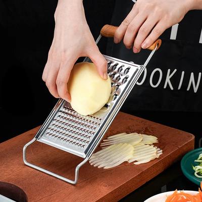New Multi-Purpose Grater for Fruit Vegetables Stainless Steel Potato Carrot Slicer Peeler Food Crusher Kitchen Gadgets