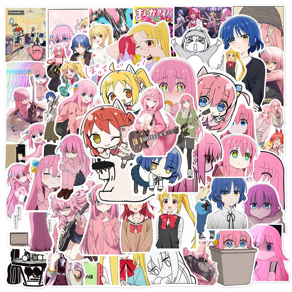 10/30/50pcs Cartoon Music Anime BOCCHI THE ROCK! Stickers Kawaii Gotoh Hitori Decal DIY Notebook Guitar Laptop Cute Sticker Toy