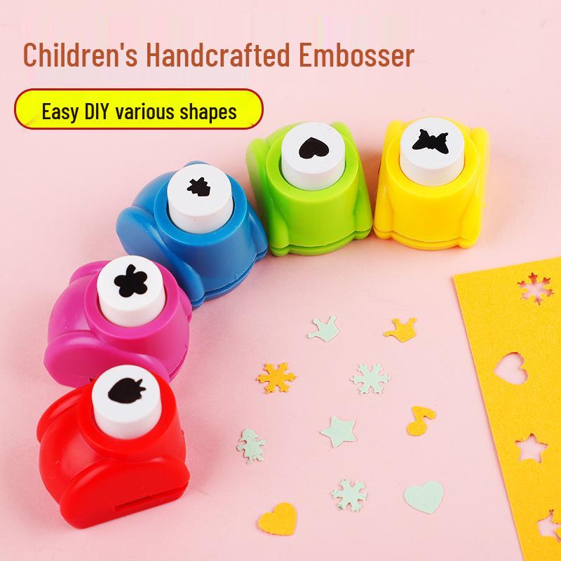 Children's Day Embosser Punch Tool for DIY Crafts and Kindergarten Prizes
