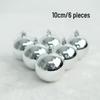 Colorful Matte Christmas Tree Hanging Ball - Decorative Round Ornaments for Holiday Celebration