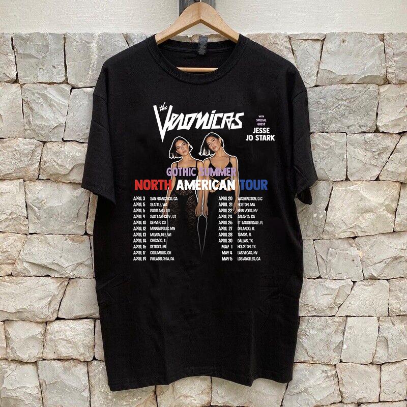 

The Veronicas Band Gothic Summer North America 2024 T shirt Full Size S-5XL Unisex T-Shirt XXXXL