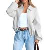 Vacation Zipper Solid Color Jacket Women's 2025 Autumn and Winter