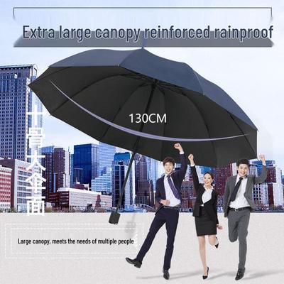 XL Dual-Use Folding Umbrella for Sun & Rain - Sunshade & Black Glue Protection for 2-3 People