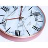 Luxury Wall Clock, Marble Design - 12 Inch (Rosegold Metal Frame & Hands)(Silent Sweep Noiseless Technology) (White)-Analog