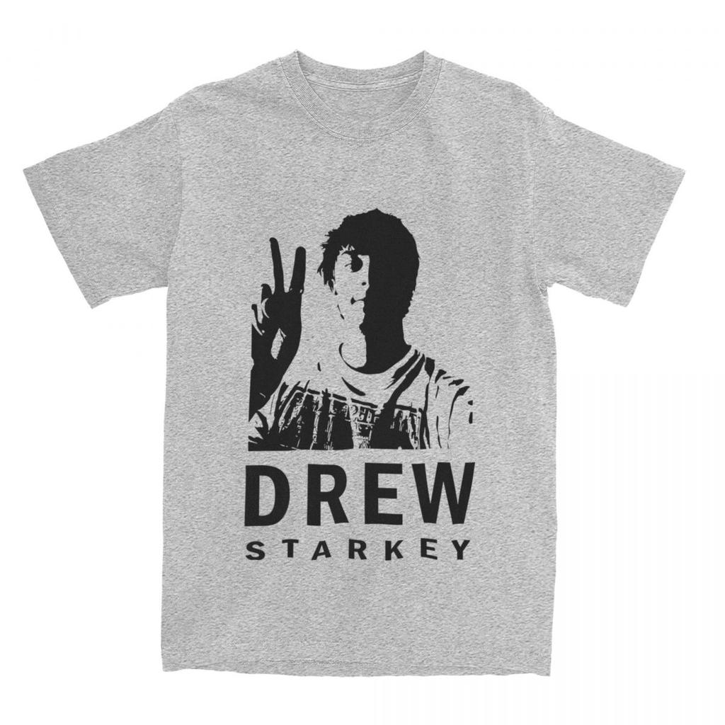 Men's Black And White Drew Starkey T Shirts Cotton Tops Awesome Short Sleeve Crewneck Tee Shirt Summer T-Shirt