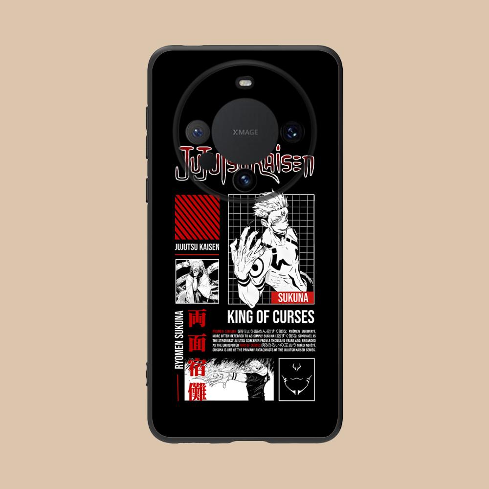 Jujutsu Kaisen Sukuna Mobile Phone Case for Huawei Mate 60 50 40 30 20 10 Pro Plus Lite E 5G Colour Printing Cover Cover Pretty