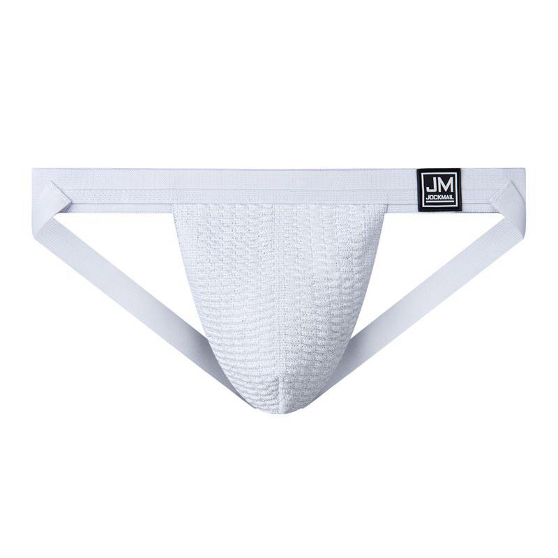 Jockstraps JOCKMAIL Sexy Men's Underwear 1.26-inch Wide Waistband Mesh Material Breathable Low Waisted Thong Underpants