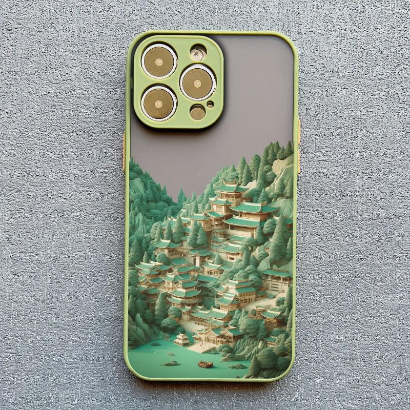 Handyhülle Für iPhone 17 15 11 16 Pro Max 13 12 Pro Max 14 Plus X XR XS Mode Prächtige Berge und Flüsse Landschaftsabdeckung
