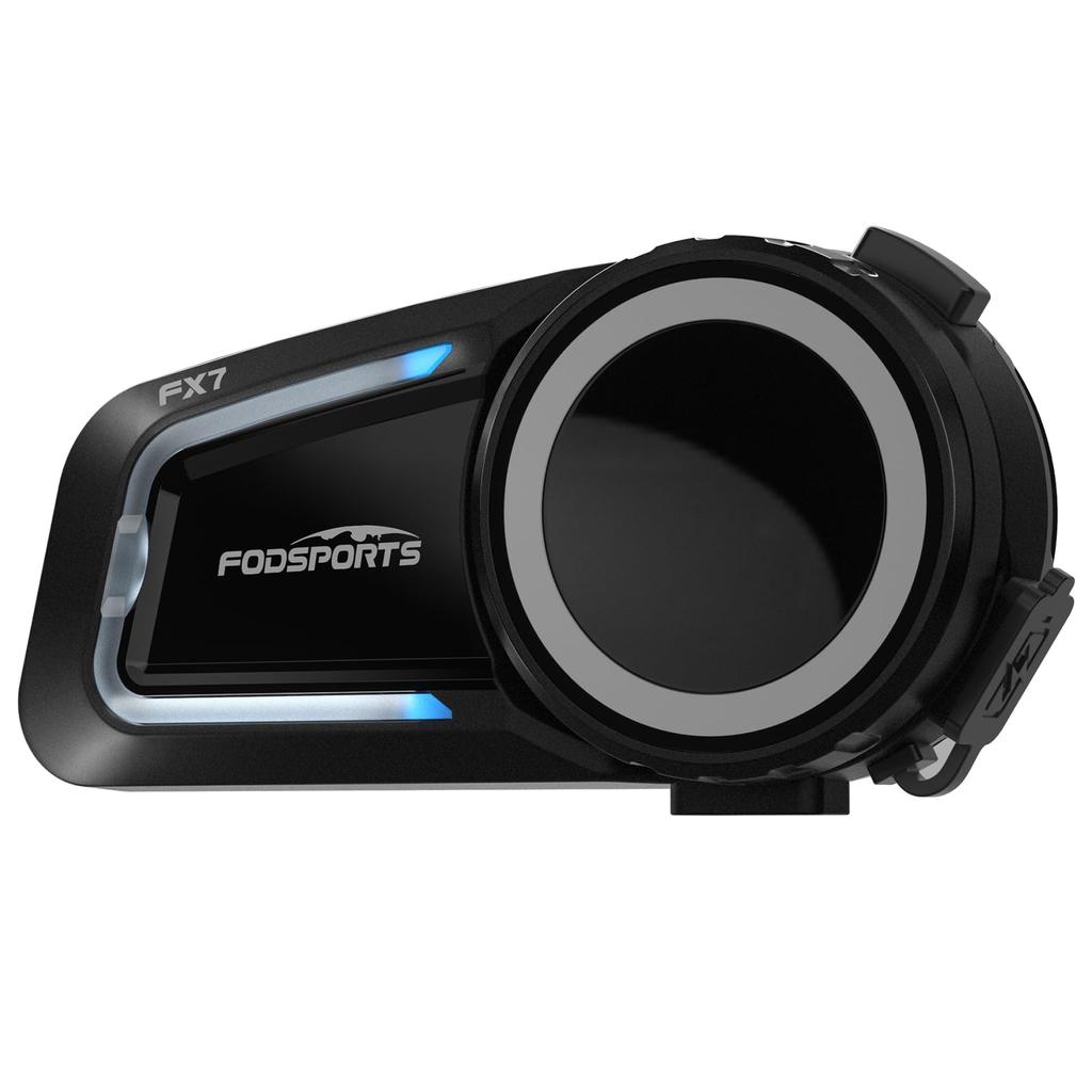 FODSPORTS FX7 Motorcycle Mesh Listen to Music While Up to 8 Simultaneous HIFI Sound Automatic Connection Music FM IP67 CVC ENC Noise Voice Japanese