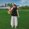 Girls' Summer Lightweight Wide-Leg Lantern Mosquito Repellent Pants