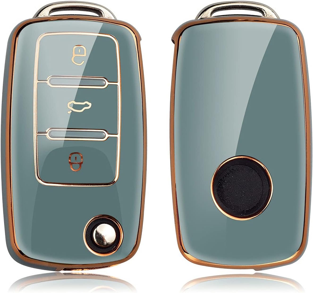 

Чехол для брелока Volkswagen, высококачественный мягкий TPU защитный чехол для брелока на 360 градусов Volkswagen Jetta Golf Polo MK6 Passat Tiguan брелок Size A