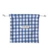 Floral Plaid Drawstring Pouch: Sundries, Keys, Coin, Card & Phone Holder
