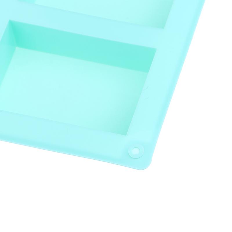 6 Hulrom Firkantet Vanlige Såper Form Rektangel Gjør-det-selv Håndlaget såpeform Skuffform