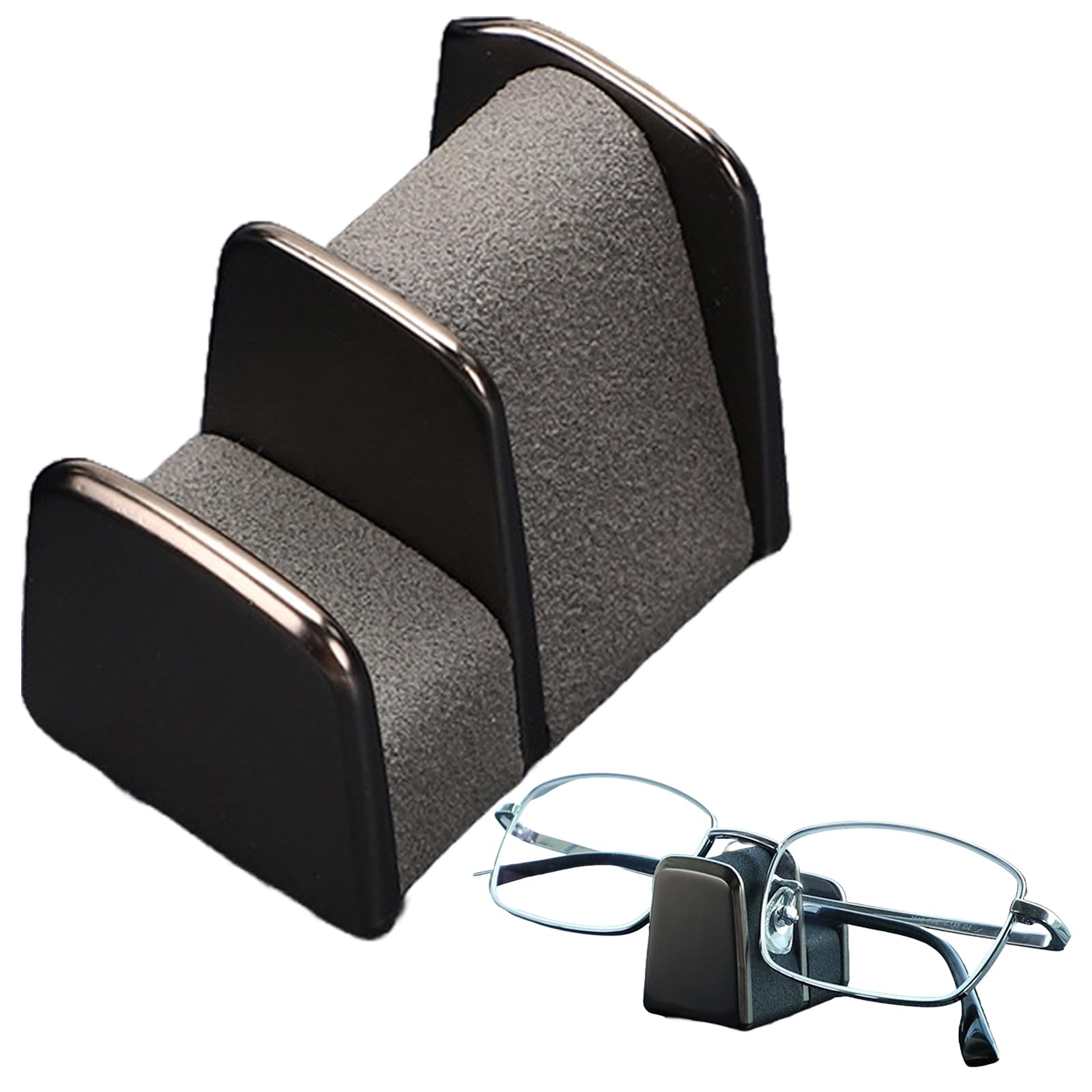 

SAKURAN Car Eyeglasses Holder, Sunglass Holder, Dashboard Mounting, Multifunctional Storage, be Used as серый