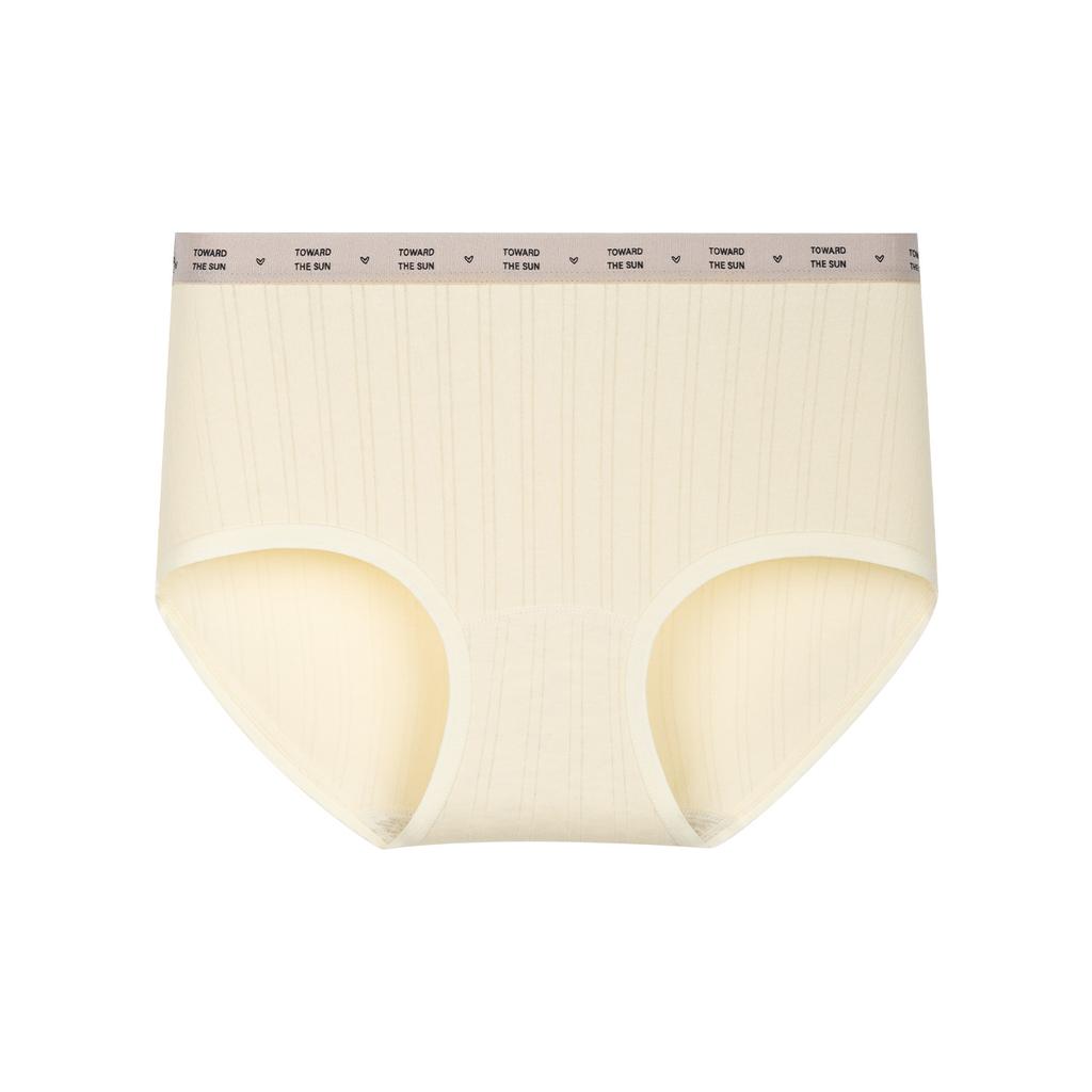 Large Size Ladies Spring and Autumn Pure Cotton 10A Bacteri Resistant Breathable Mid Waist Briefs