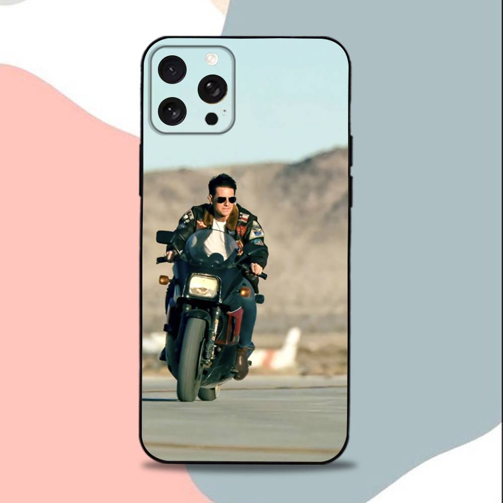 T-Top G-Gun Maverick-ES Phone Case For iPhone 15,13,16,12,11,17,14,Plus,Pro,Max,XS,XR,X,SE,Mini,Soft Silicone Black Cover