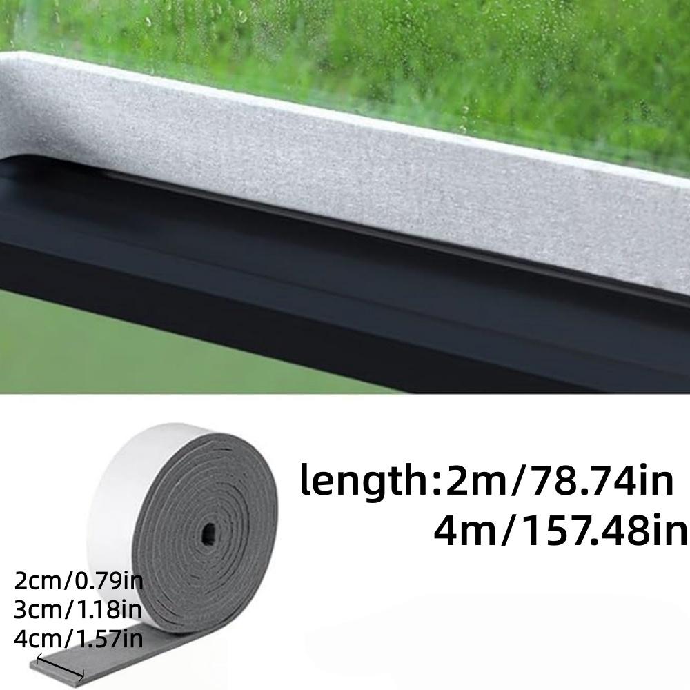 1 Stück 2cm/3cm/4cmX2m/4m Fenster Kondensstreifen Wasserabsorbierendes Band Wiederverwendbar Feuchtigkeitsabweisend Beschlagbildung Verhindern Fenster Trocken Halten