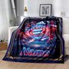Bayern Munich Galaxy Artwork Customize Your Name Blanket Multi-purpose Personalized Blanket Comfortable for Bedding Living Room Bed Office Chair