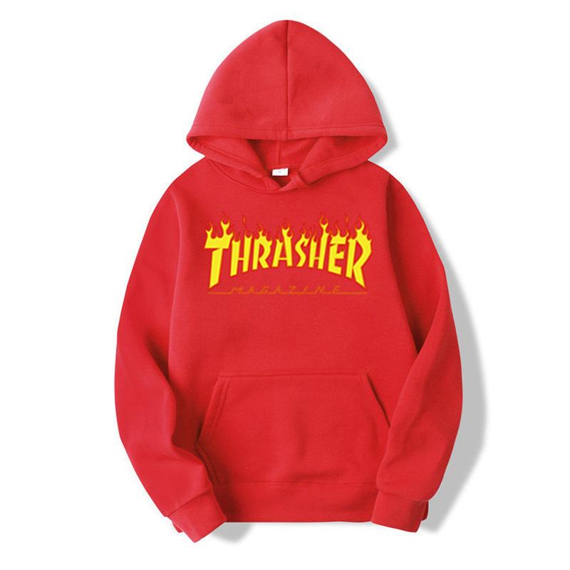 THRA Flame European and American Men's Male Couple Hooded Top Slim-fit Men's Sweater