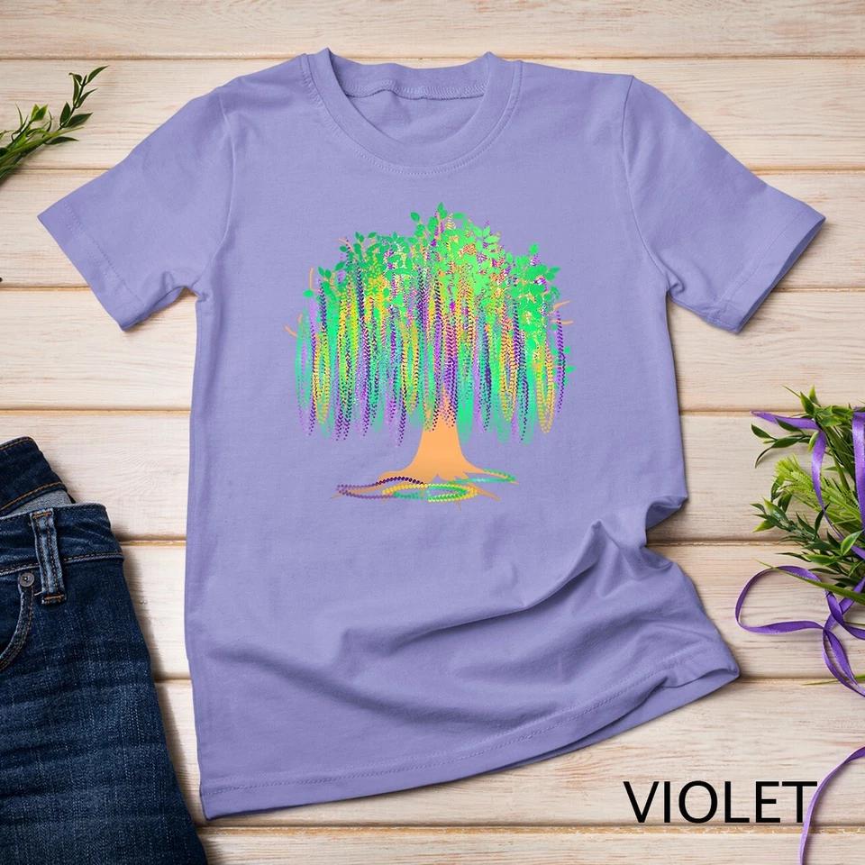 Mardi Gras Carnival Mexican Graphic Bead-Tree Bourbon Street Unisex T-shirt 13 XL