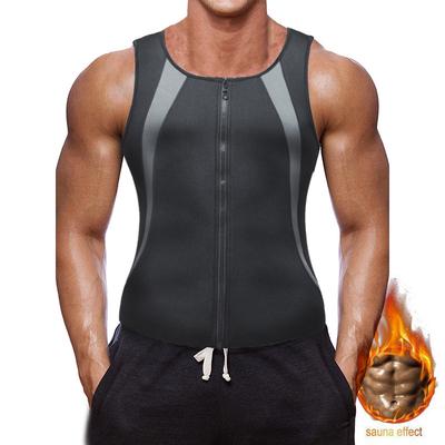 Große Größe Männer Shapewear Reißverschluss Fitness Korsett Sport Trainingsanzug Bauchstraffung Korsett