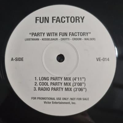 12-Zoll Schallplatte FUN FACTORY / FREAK HOUSE - Party With Fun Factory / Party Over VE014 Victor Japan Dance & Electronica Gebraucht