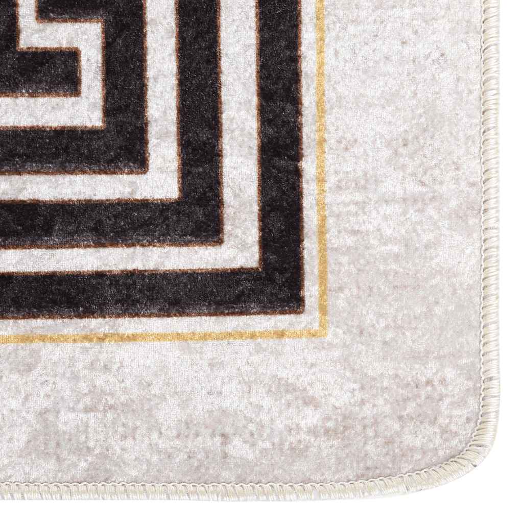 Washable Rug 80 x 150 cm Light Beige