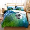 Soccer Duvet Cover Set King Queen Size Sport Theme Bedding Set For Kids Boys Girls Comforter Cover With Pillowcase Bedroom Decor