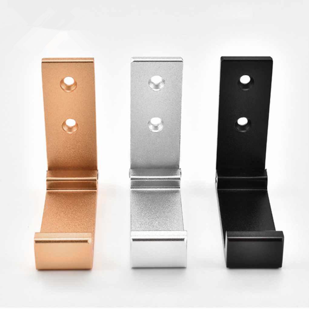 Black Gold Aluminum Folding Wall-Mounted Coat Hook - No-Drill, Invisible, Nail-Free Single Hanger