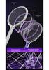 Wall-Mounted 3-in-1 Purple Light Electric Mosquito Swatter: Handheld, Electric Shock, Insect Attracting Killer Lamp