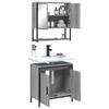 Vidaxl Set di Mobili da Bagno a 2 Pezzi, Rovere Sonoma Grigio
