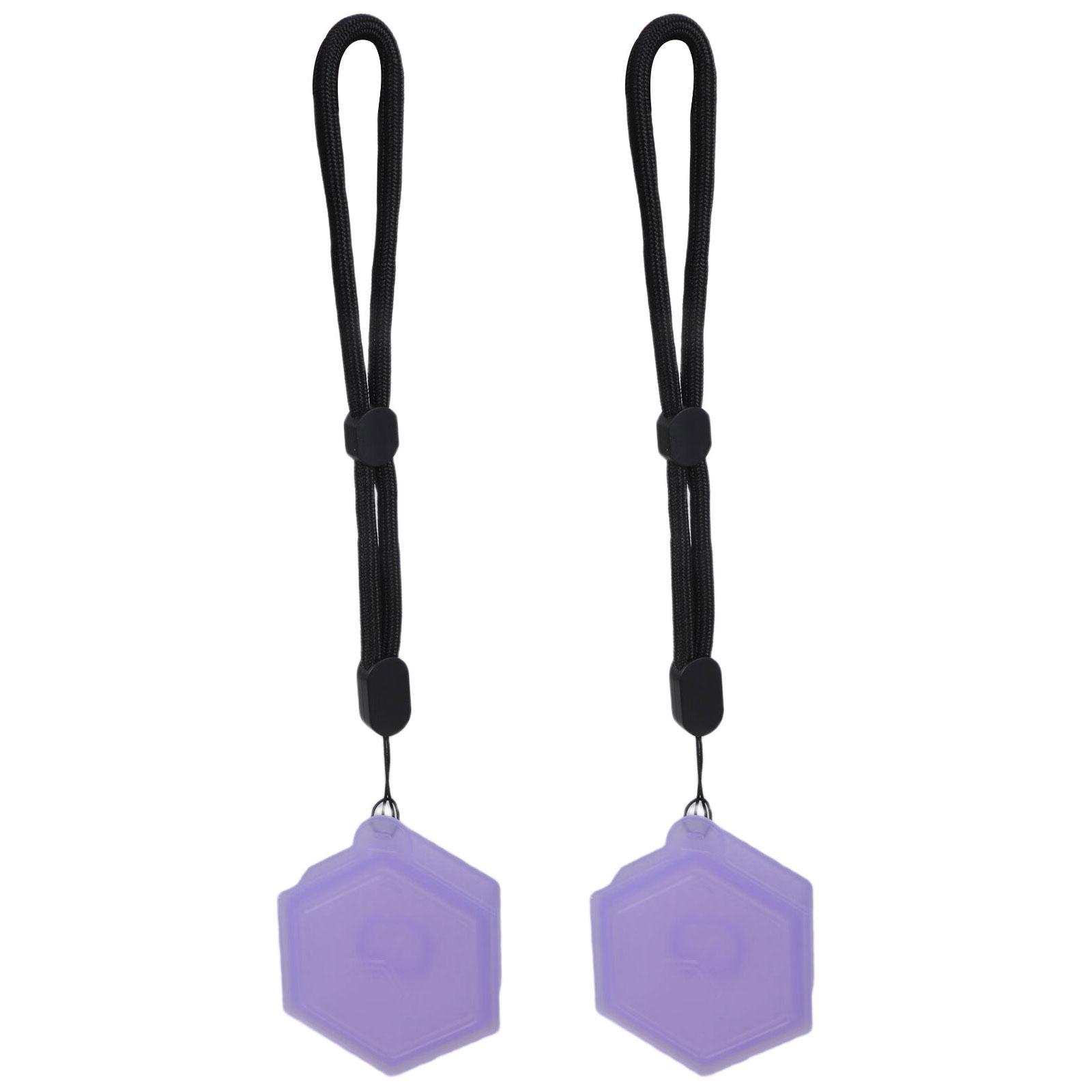 

2 шт. Чехол для хранения ароматических капсул с фруктовым ароматом, портативная коробка для хранения ароматических капсул с подвесной веревкой, коробка для ароматов, запасная часть фиолетовый