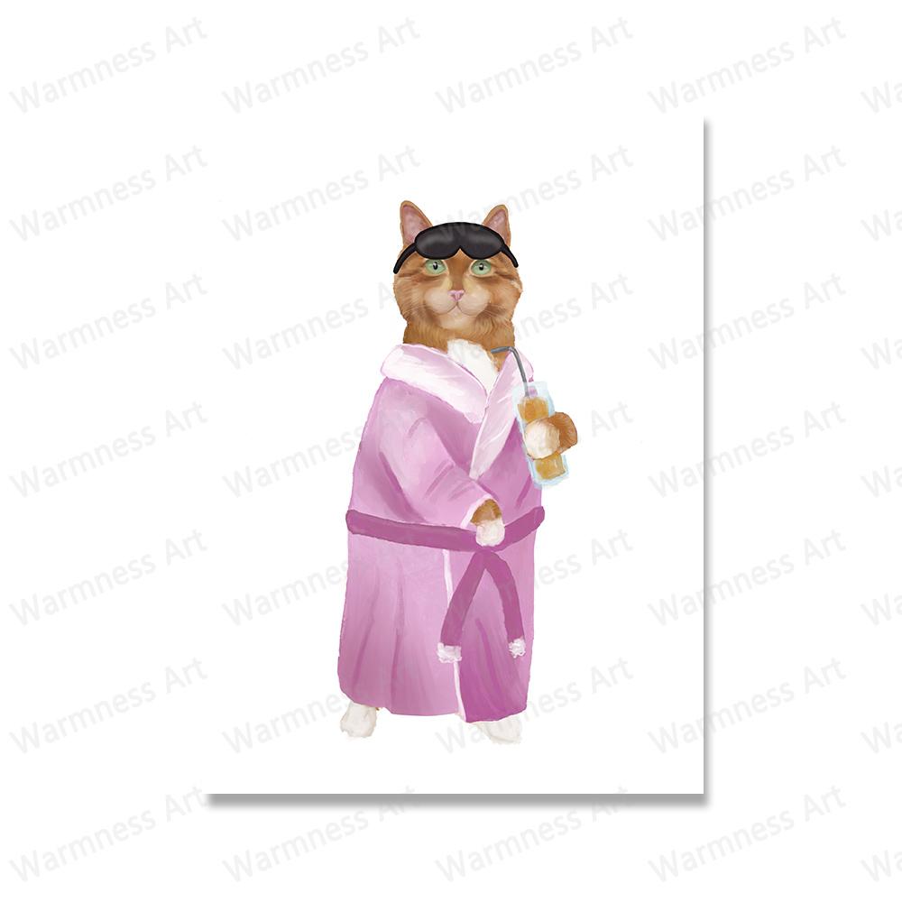 Schwarze Katze, Verbrecherfoto, Wandkunst, Leinwand, Poster, Orange Tabby, Wein trinkend, Drucke, Gemälde, Badezimmer, Zimmer, dekorative Toilettenbilder