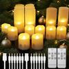 Rechargeable Tea Light Candles with Remote Realistic Flameless Flickering Tealight Electronic Candles for Halloween Christmas
