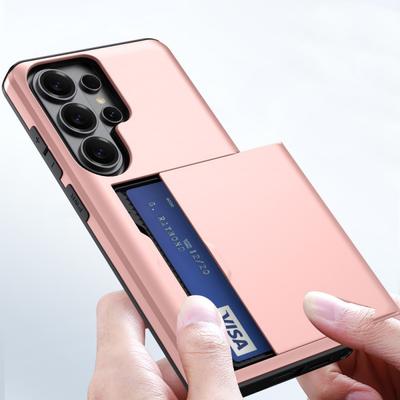 Suitable S26Ultra Phone Case S25FE Slide Card Wallet Slot A57/A37 Drop Resistance Protective Cover