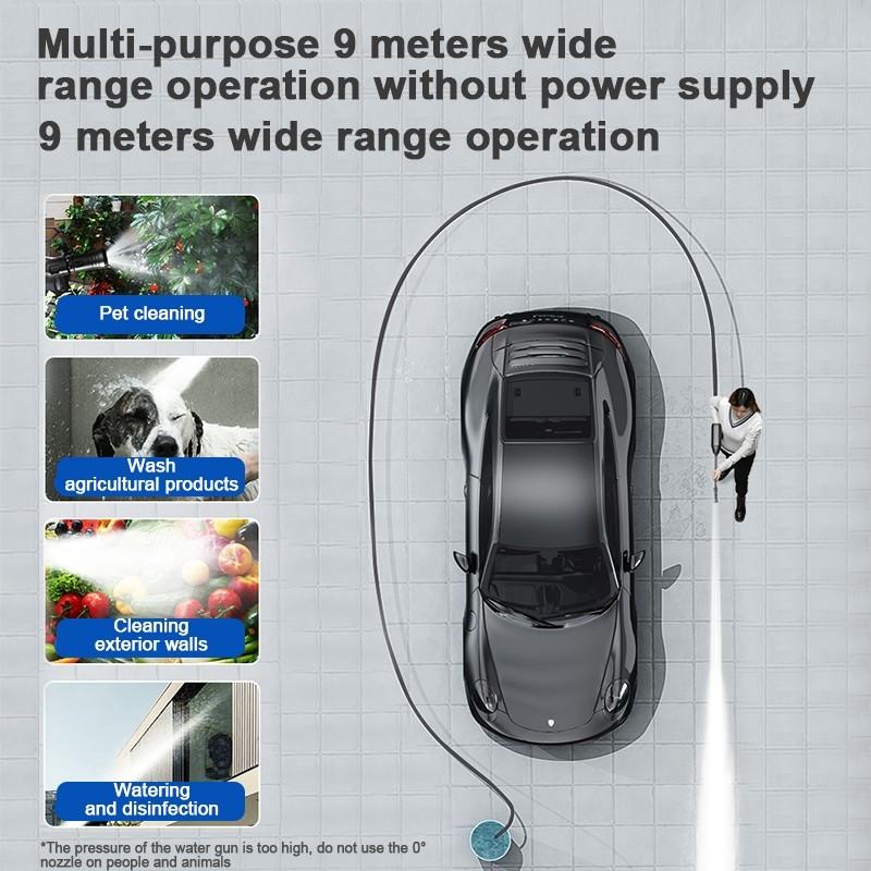 45000RPM Cordless High Pressure Water Jet Car Washer Home Portable Garden Spray Gun Outdoor Car Washing Machine