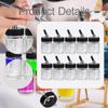 10 Pieces Airbrush Bottles Glass Sturdy Practical Easy to Clean Durability Accessory Premium