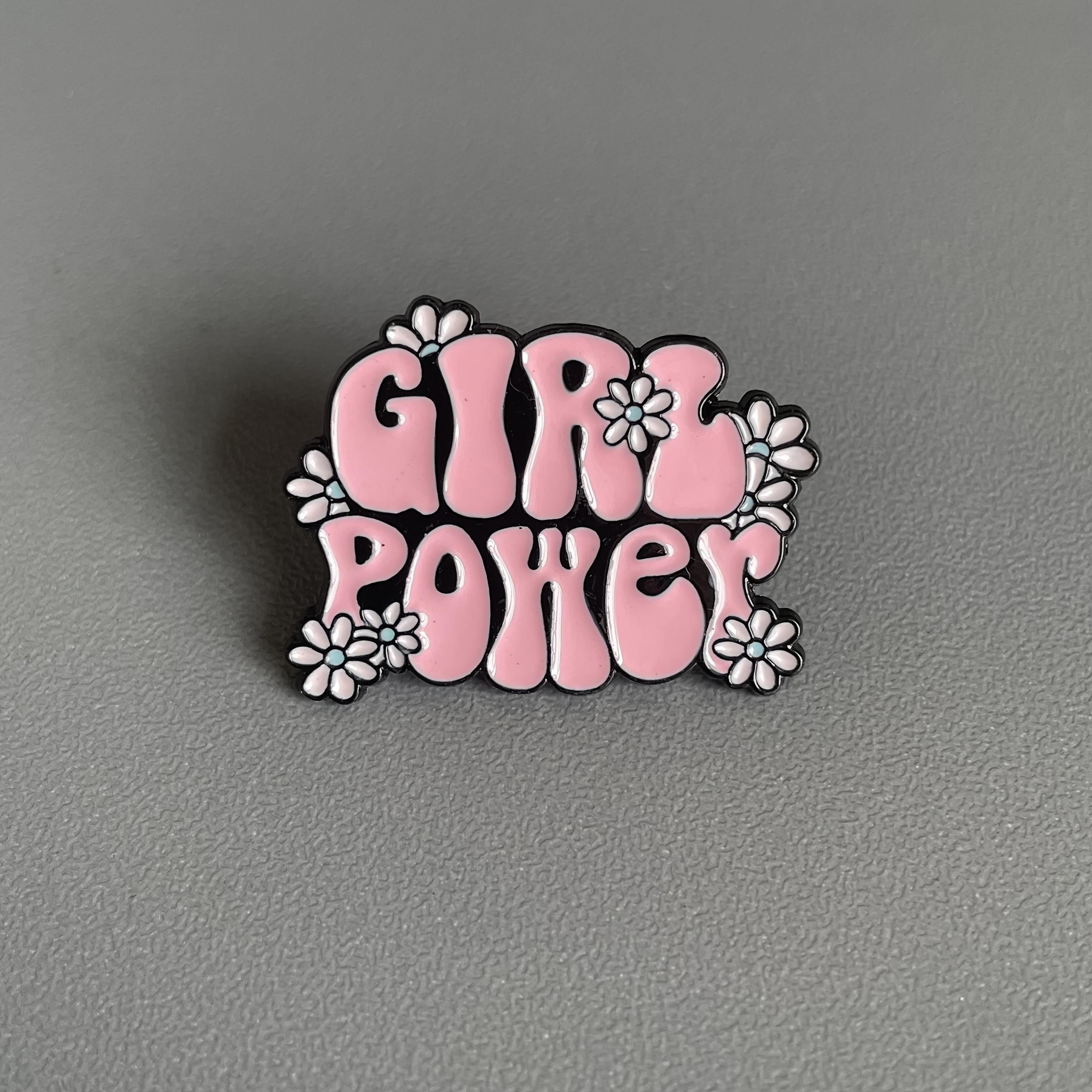 1 pack Girl Power Brooch Enamel Brooch Enamel Brooch Oil Drop Brooch Clothing Accessories Buckle Needle Japanese Small Mini Neckline Pin Enamel Gi 1