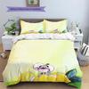 Diddl Pattern Bedding Quilt Set  Home Decoration  Gift (1 * Duvet Cover + 2 * Pillowcase  Without Core)