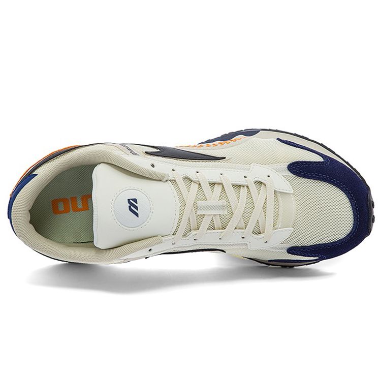 Mizuno Base Baseball Retro Low-Top Training Shoes Men Sneakers White Blue Orange D1GH220503
